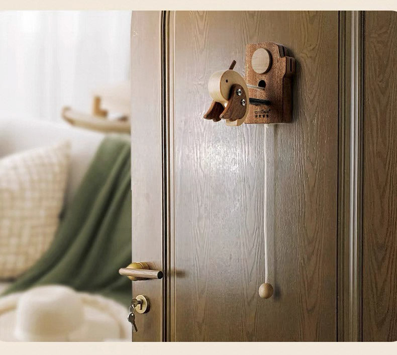 Wooden doorbell