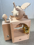 Flying Pig Wooden Music Box