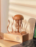 Mechanical Jellyfish-Shaped Wooden music box with Bluetooth speaker