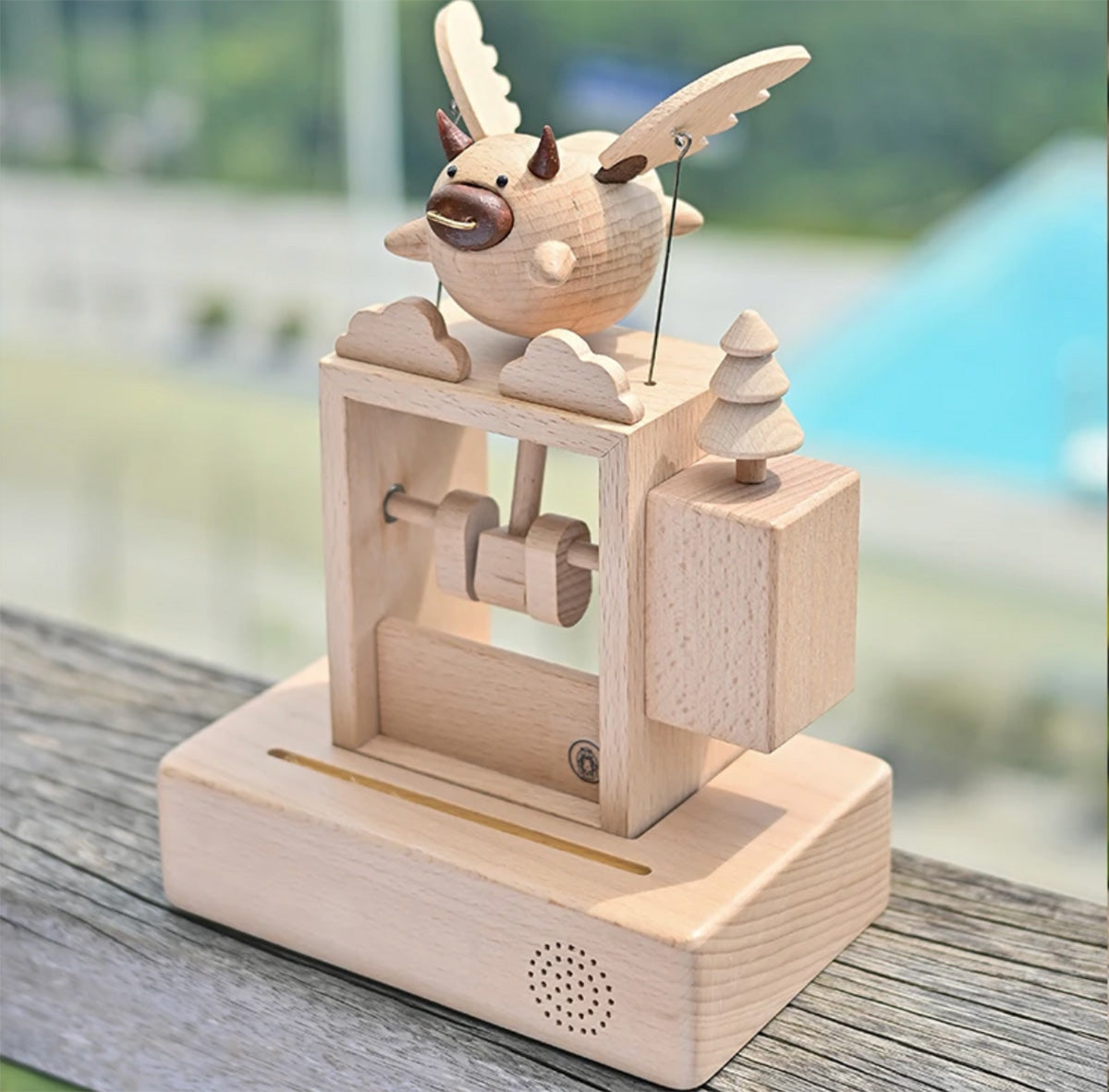 Small Electric Flying Bull with Bluetooth Speaker - Mike Uncle