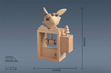 Small Electric Flying Pig, Wooden Mechanical Toy