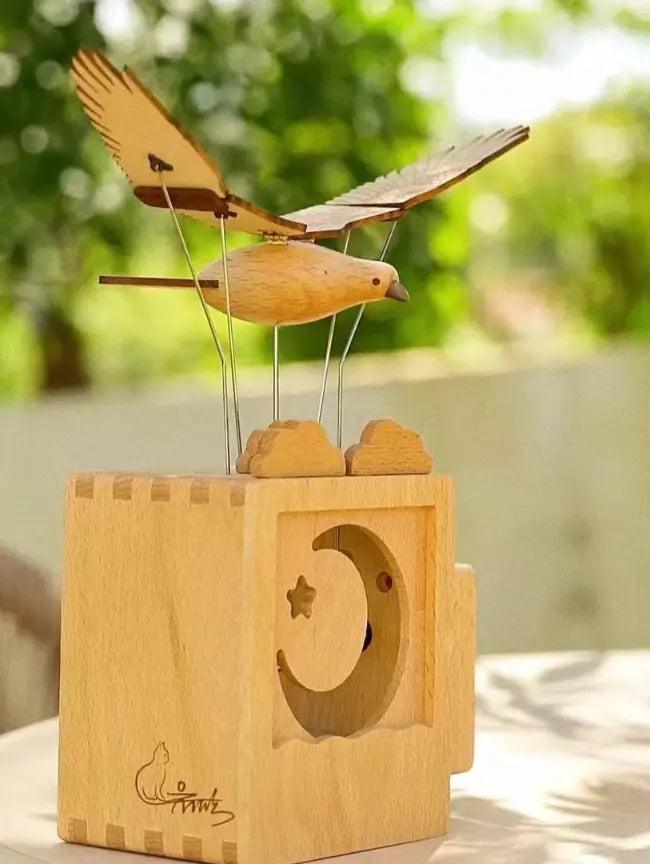 The great roc takes flight-Wooden bird sculpture