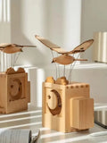 The great roc takes flight-Wooden bird sculpture