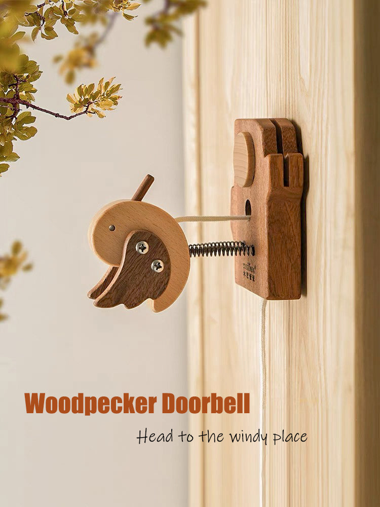 Doorbell in the shape of a woodpecker - Mike Uncle